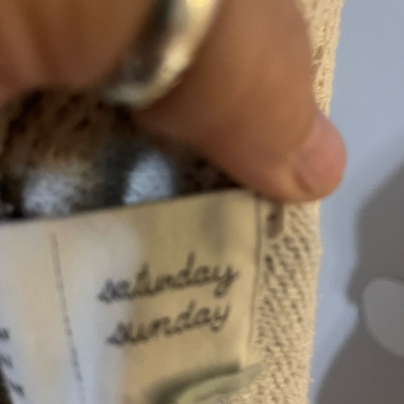 Anthropologie Saturday Sunday Gray and Cream Cardigan - Picture 4 of 5